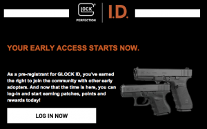 Glock I.D. early access Email.